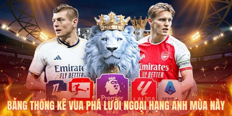 Bảng thống kê vua phá lưới Ngoại Hạng Anh mùa này